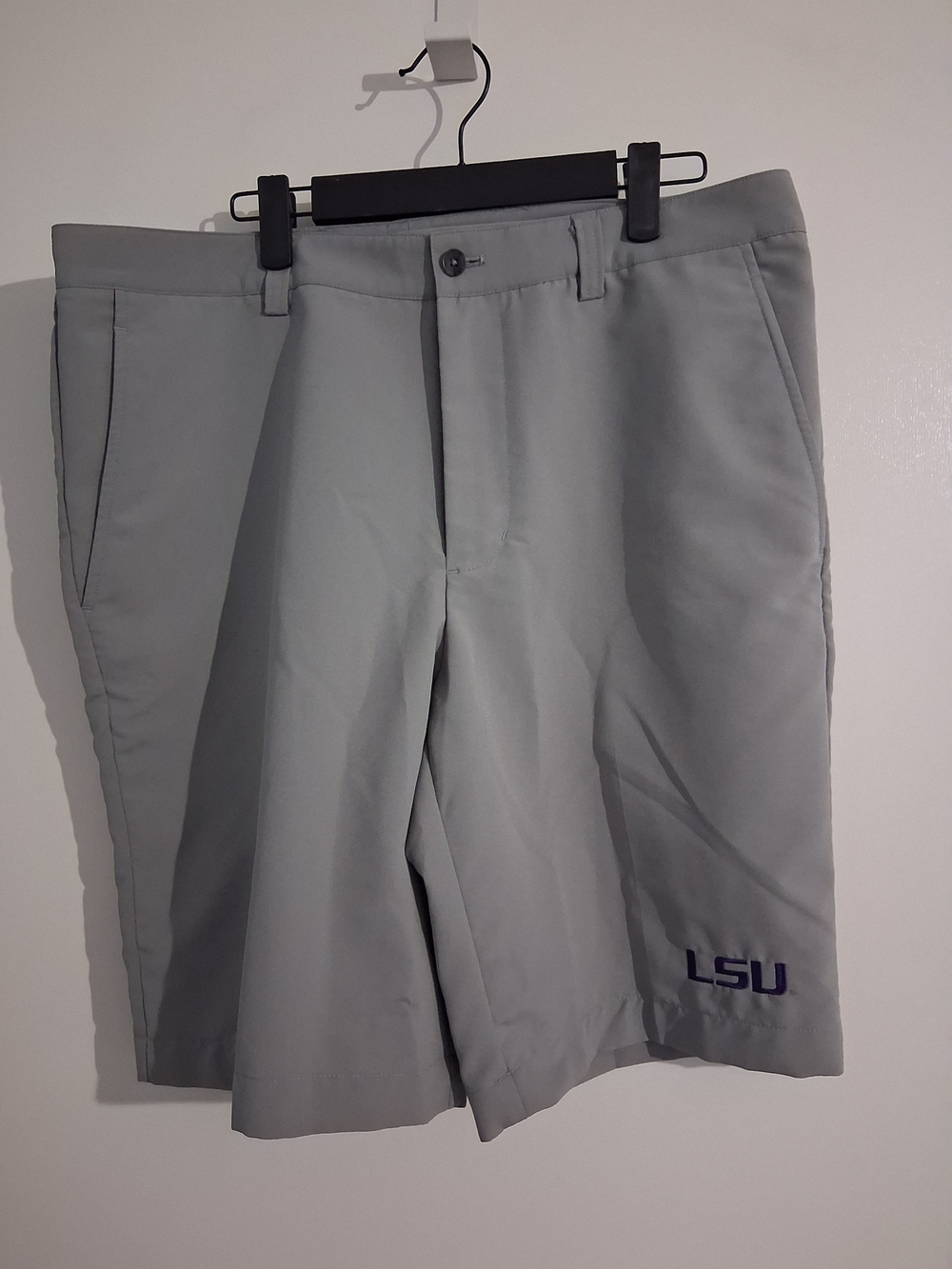 Cutter & Buck Gray LSU Performance Golf Shorts
